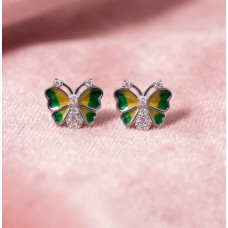 Mint Petal Chain Dangle Earrings Mint Petal Chain Dangle Earrings
