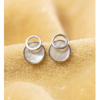 Lucky Leaf Silver Tassel Earrings