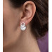 Lucky Leaf Silver Tassel Earrings