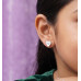 Mint Spark Floral Tassel Studs