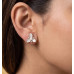 Lavender Petal Pearl Earrings