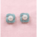 Rosette Flower Chain Danglers