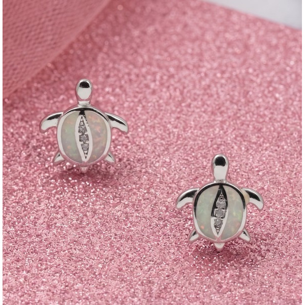 Cherry Blossom Tassel Stud Earrings