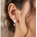 Golden Bloom Tassel Stud Earrings