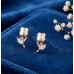 Golden Bloom Tassel Stud Earrings
