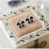 Sunflower Charm Drop Earrings