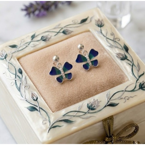Sunflower Charm Drop Earrings
