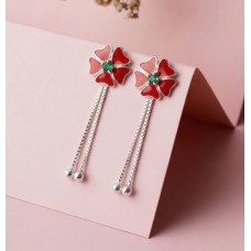 Floral Grace Tassel Earrings
