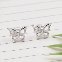 Ruby Bloom Dangle Stud Earrings