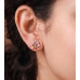 Golden Petal Spark Stud Earrings