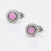 Lavender Stitch Wink Stud Earrings