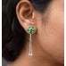 Spring Bloom Silver Drop Earrings