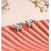 Cute Purple Alien Character Stud Earrings