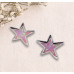 Kawaii Lavender Cartoon Ear Studs