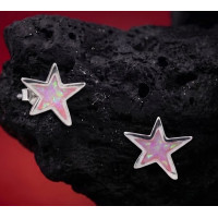 Kawaii Lavender Cartoon Ear Studs