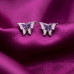 Lavender Flutter Stud Earrings