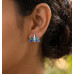 Purple Petal Wing Stud Earrings