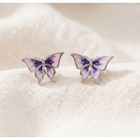 Violet Wings Butterfly Earrings