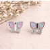 Dreamy Lilac Butterfly Studs