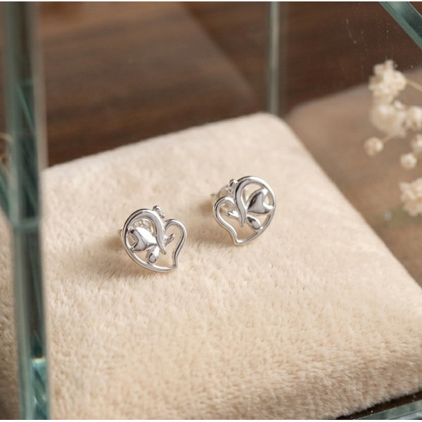 Heavenly Flight Silver Earrings