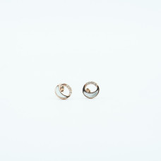 Elegant Swirl Circle Stud Earrings