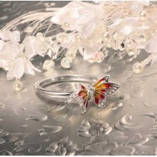 Monarch Whisper Butterfly Ring
