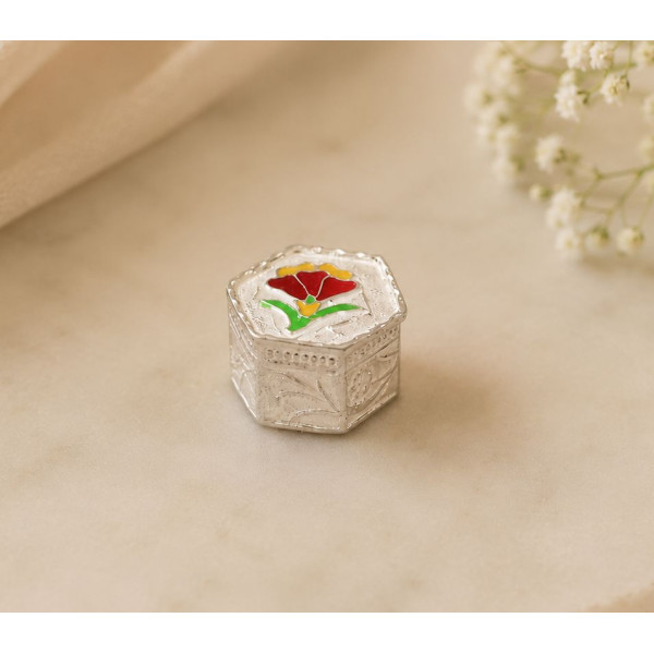 Silver Bloom Keepsake Box