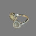Twin Halo Crystal Ring