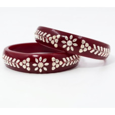 Raktima Floral Stone Bangles