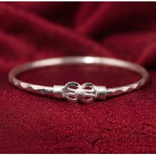 Silver Harmony Knot Cuff Bracelet