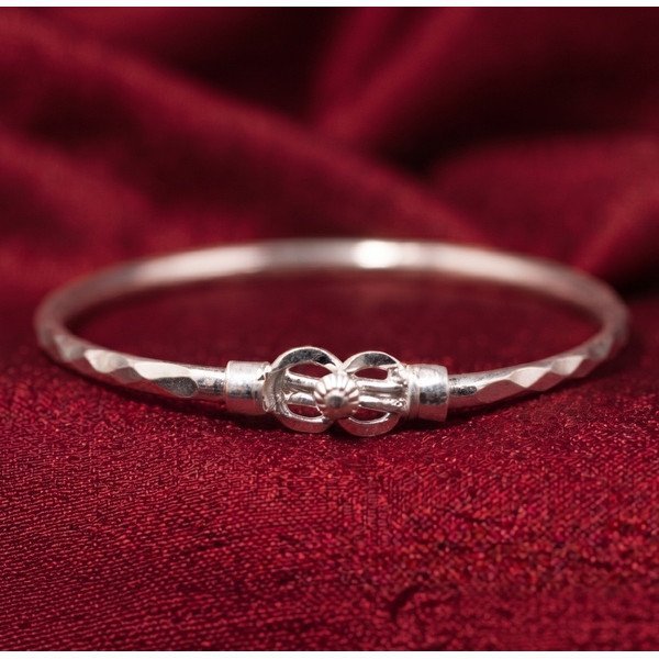 Silver Harmony Knot Cuff Bracelet