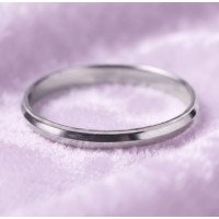 Silver Grace Minimal Band Ring