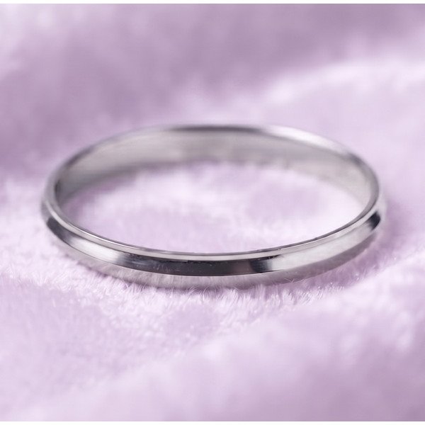 Silver Grace Minimal Band Ring