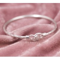 Blossom Twist Silver Baby Kada
