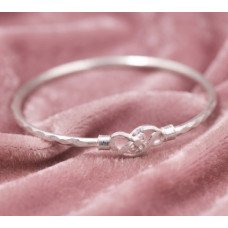 Blossom Twist Silver Baby Kada