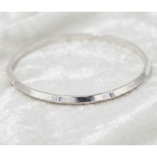 Elegant Flat Silver Kada