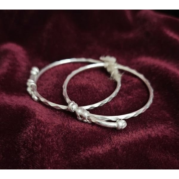 Tiny Treasure Silver Bangles