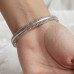 Radiant Edge Silver Bangle