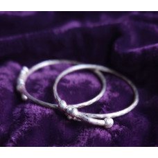 Classic Twist Silver Baby Kada