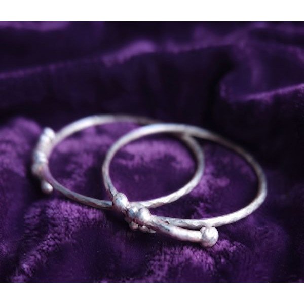 Classic Twist Silver Baby Kada
