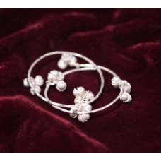 Cute Bells Silver Baby Wrist Bracelet Pair