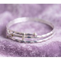 Twinkle Bell Silver Baby Bangles