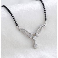 Crystal Flower Mangalsutra