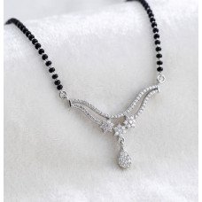 Crystal Flower Mangalsutra