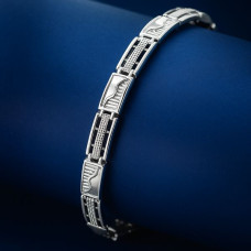 Modern Wave Panel Bracelet