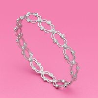 Crystal Loop Elegance Bangle