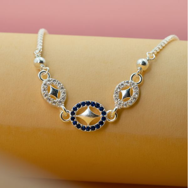 Blue Aura Charm Bracelet