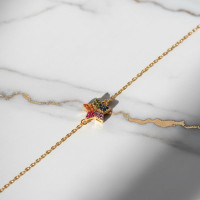 Rainbow Sparkle Star Bracelet