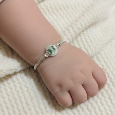 Green Medallion Bracelet