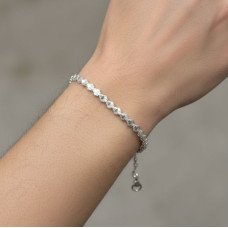Silver Blossom Link Bracelet